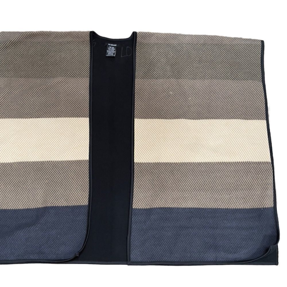Ike Behar Fleece Colorblock Fashion Wrap One Size - Picture 8 of 13